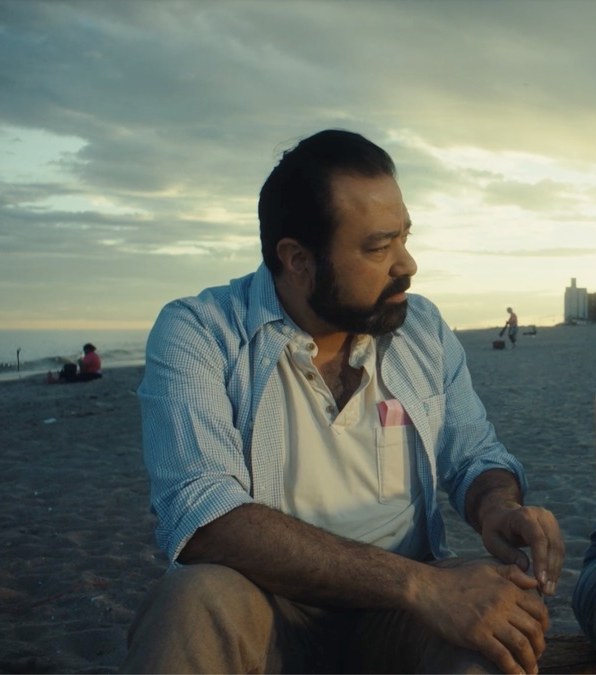 Gautam Kannan as Kabir in short film, "Where Did the Bubble Man Go?", on the beach at sunset